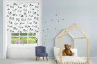 Alphabet Blue - Children's Blackout Roller Blind