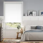 Electric Sorrento Blackout All White Roller Blind