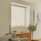 Piper Parchment Light Filtering Vertical Blinds