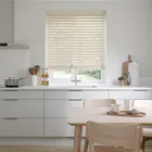 Lunar Barley Cream Faux Wooden Blinds 35mm