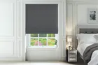 Monroe Steel Grey - Geometric Patterned Roman Blind