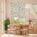 Passionflower Dusky Rose Roman Blind
