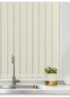 Light Filtering Beige 89mm Fire Retardant Vertical Blind