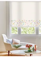 Butterfly Meadow Border Spring Roller Blind