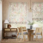 Virginia Creeper Voile Early Autumn Roman Blind