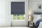 Carpenter Blue - Patterned Roman Blind