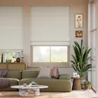 Inara Pure Linen Pebble Roman Blind
