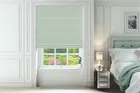 Lauper Duck Egg - Basketweave Roman Blind