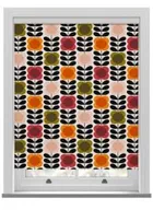 Orla Kiely Spot Flower Stem Tomato & Pink Roller Blind