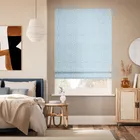 Malachite Cornflower Roman Blind