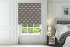 Emily Bond Peggy Smoke - Designer Roman Blind
