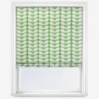 Orla Kiely Solid Stem Green Roman Blind