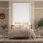 Electric Duoshade Cordless Arctic White Thermal Blind