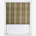 Moon Wentworth Stripe Natural Olive Roman Blind