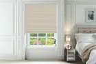 Lauper Cream - Basketweave Roman Blind