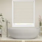 50mm Cream Faux Wood Blinds
