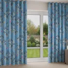 Sara Miller Hummingbird Cornflower Blue Wave Curtain Blinds Uk
