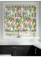 Junglist Lime Floral Grip Fit Roller Blind