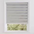 Glow Silver Grey Day & Night Roller Blinds