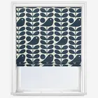 Orla Kiely Early Bird Dark Marine Roman Blind