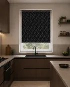 Gravity Black - Pvc Blackout Waterproof Roller Blind