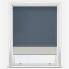 Optima Blackout Midnight Blue & Natural Double Roller Blind