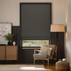 Grenada Blackout Charcoal Roman Blind