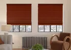 Ultra Luxe Velvet Burnt Brick - Roman Blind
