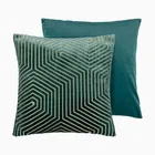 Atlas Cut Velvet Teal Cushion