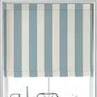 Laura Ashley Lille Stripe Made To Measure Roman Blind Seaspray