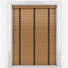 Prime Timberlux Prime Light Oak With Cocoa Tapes Wooden Venetian Blinds