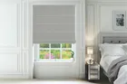 Saluzzo Light Grey - Faux Suede Roman Blind