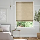 Real Silk Pale Gold Roman Blind