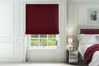Saluzzo Wine - Faux Suede Roman Blind