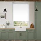 Electric Titan Blackout Pristine White Roller Blind