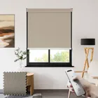 Sueno Blackout Earth Somfy Battery Powered Electric Roller Blinds