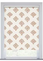 Jl X Sanderson Ottoman Flowers Blackout Paprika Roller Blind