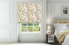 Botanic Ochre - Floral Pattern Roman Blind
