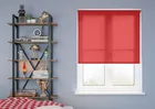 Roma (fr) Crimson - Motorised Roller Blind
