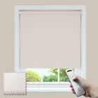 Slumber Blackout White Somfy Powered Roller Blinds