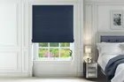 Como Blue - Woven Roman Blind
