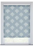 Jl X Sanderson Ottoman Flowers Dove Blue Roller Blind