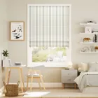 Albany Dove & Chalk Trimmed Roman Blind