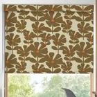 Orla Kiely Wildflower Translucent Made To Measure Roller Blind Coffee