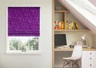Caen Chenille Purple - Roman Blind
