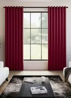 Opulant Faux Silk Mahogany Red