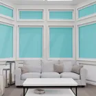 Perfect Fit No Drill Metal Blind - Electric Aqua - 25mm