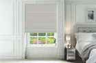 Monroe Grey - Geometric Patterned Roman Blind