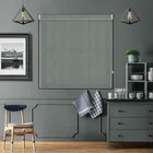 Venezia Charcoal No-drill Roller Blind Easy Install