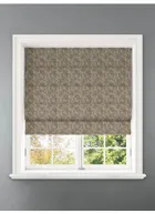 Shadow Fronds Gold Leaf Pattern Roman Blind